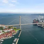 아파트 Silent Seaview Luxury Grasholmen 스타방에르