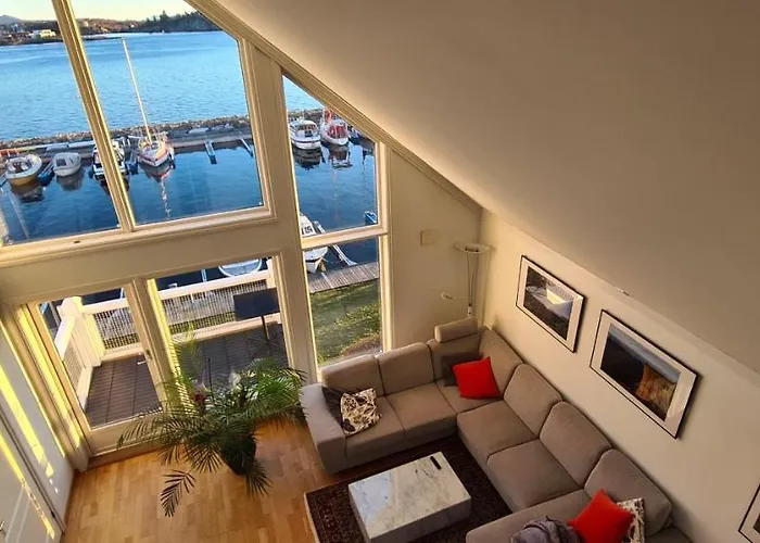 公寓 Silent Seaview Luxury Grasholmen 斯塔万格